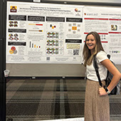 Kristina Hufnagle presented her poster at this year's Flux Congress