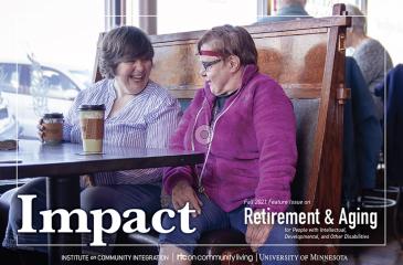 impact magazine cover two women having coffee